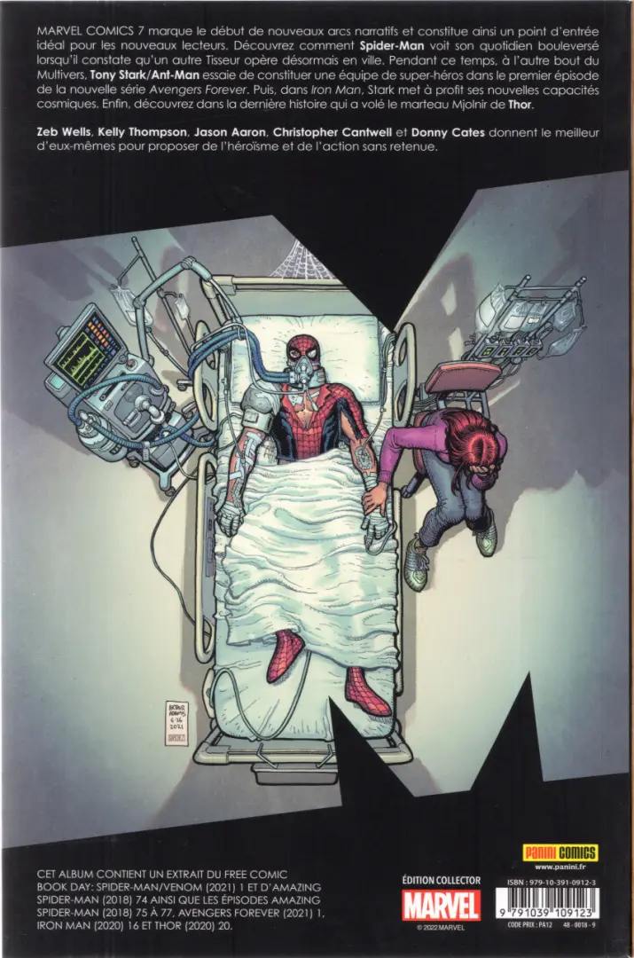 Verso de l'album Marvel Comics Tome 7