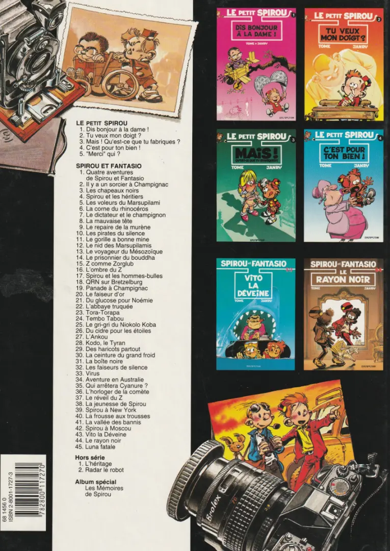 Verso de l'album Le Petit Spirou Tome 1 Dis bonjour à la dame !