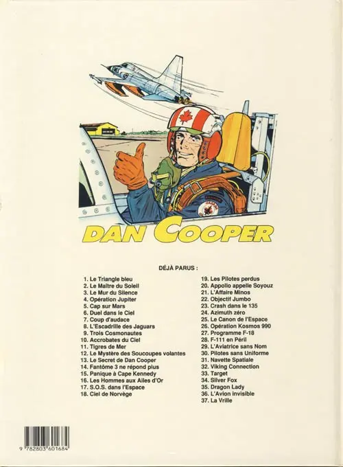Verso de l'album Les aventures de Dan Cooper Tome 21 Objectif Jumbo