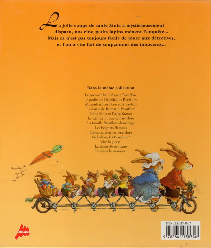 Verso de l'album La Famille Passiflore Tome 5 Les passiflore mènent l'enquête
