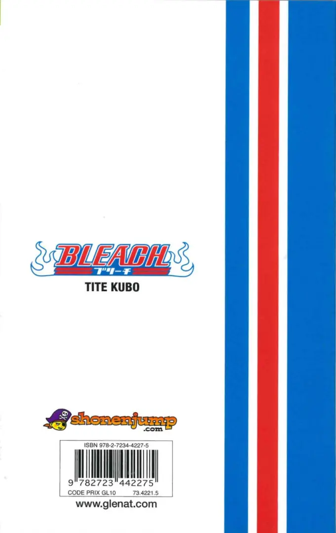 Verso de l'album Bleach Tome 1 The Death and the Strawberry