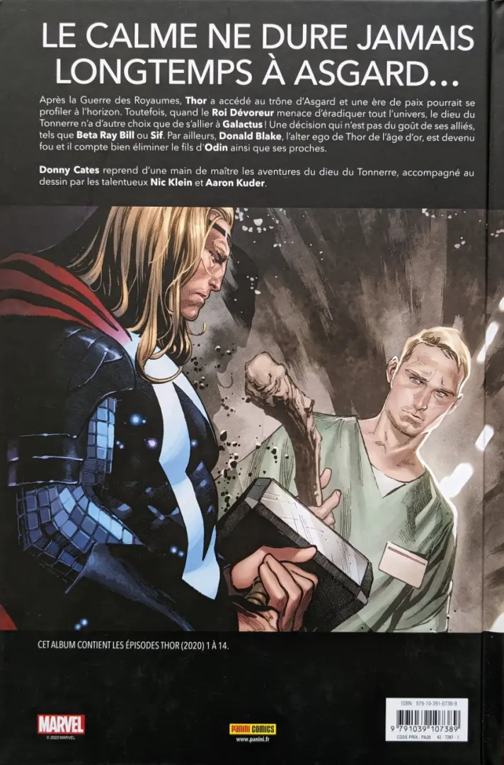 Verso de l'album Thor 1 Le Roi Dévoreur