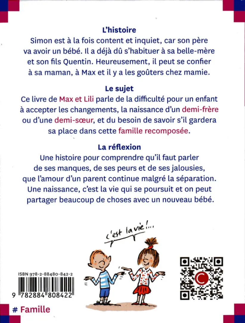 Verso de l'album Ainsi va la vie Tome 132 Simon va avoir une demi-sœur