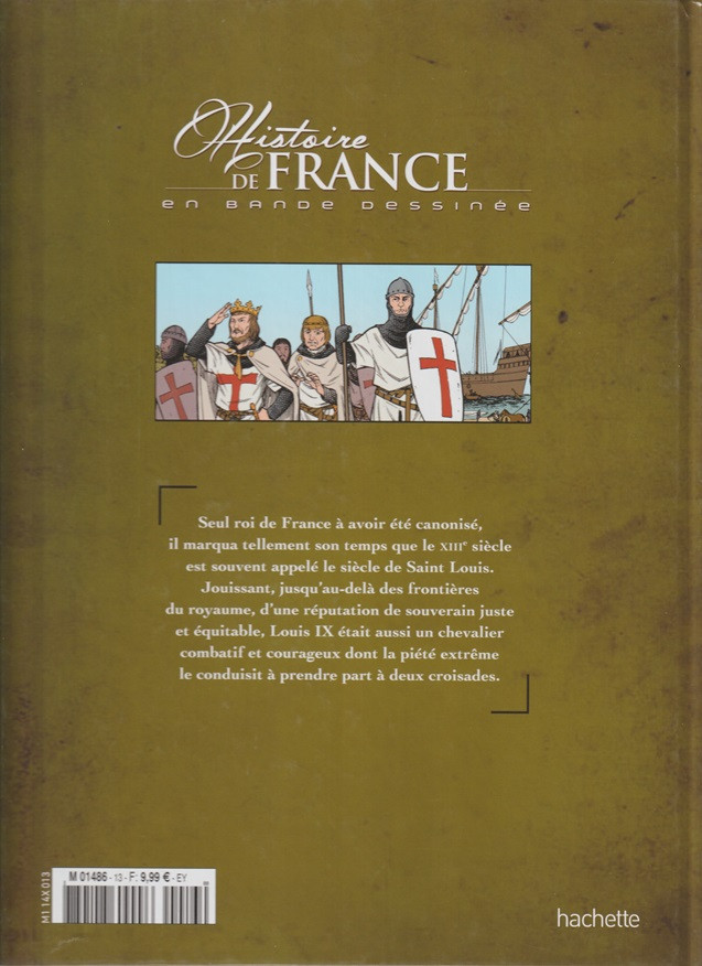 Verso de l'album Histoire de France en bande dessinée Tome 15 Saint-Louis, Le roi chevalier 1226 / 1270