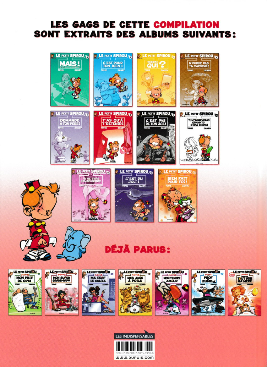 Verso de l'album Le Petit Spirou présente... Tome 2 Mon super Grand-papy