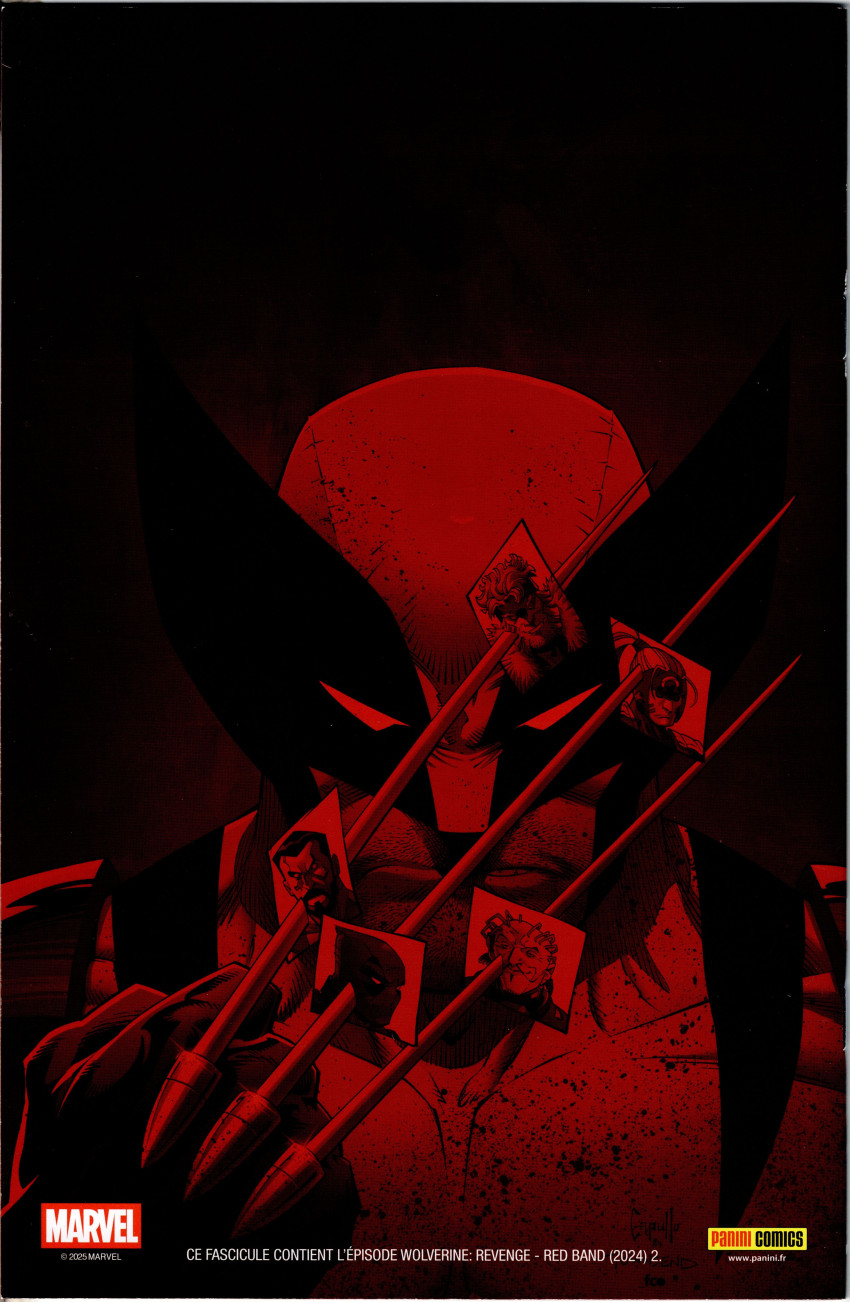 Verso de l'album Wolverine : Vengeance Tome 2 Red Band