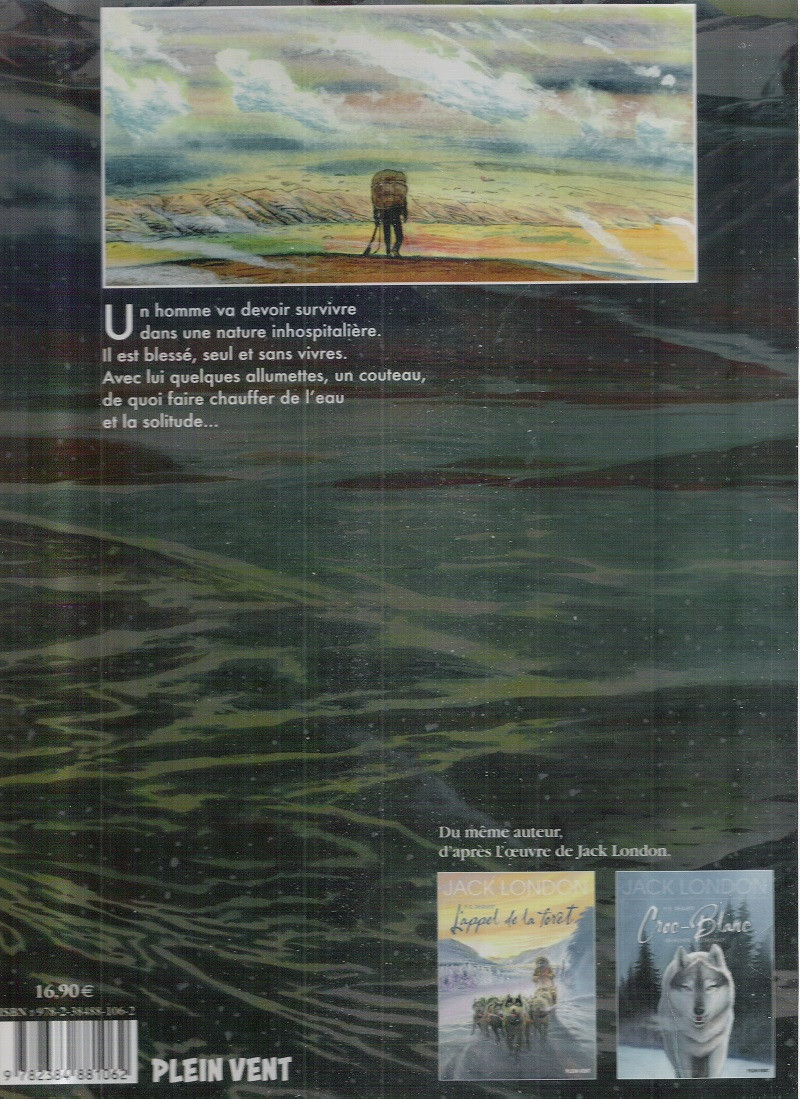Verso de l'album L'homme et le loup