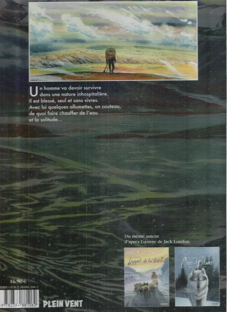 Verso de l'album L'homme et le loup