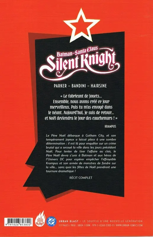 Verso de l'album Batman -Santa Claus Silent Knight