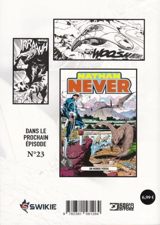 Verso de l'album Nathan Never Swikie N° 22 Les Démons
