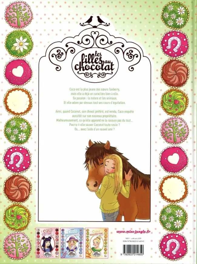 Verso de l'album Les Filles au chocolat Tome 4 Coeur coco