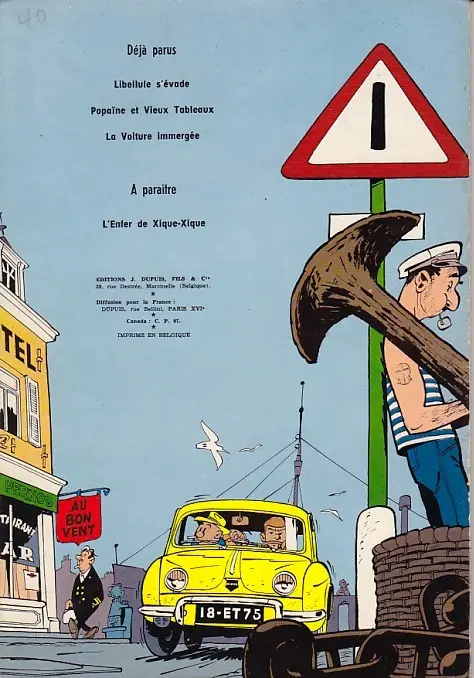 Verso de l'album Gil Jourdan Tome 4 Les cargos du crépuscule