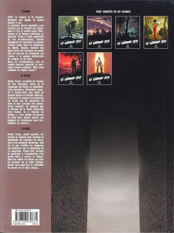 Verso de l'album Le Grand jeu Tome 6 Antinéa