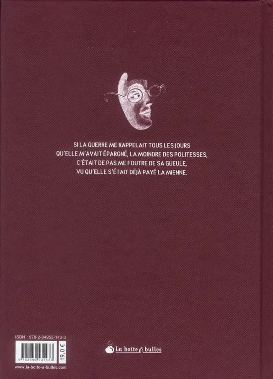 Verso de l'album Gueule d'amour