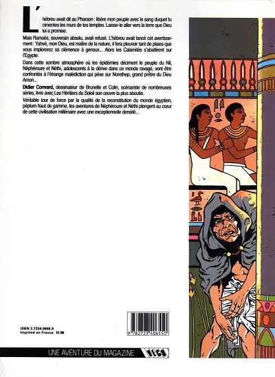 Verso de l'album Les Héritiers du soleil Tome 1 Le masque de mort