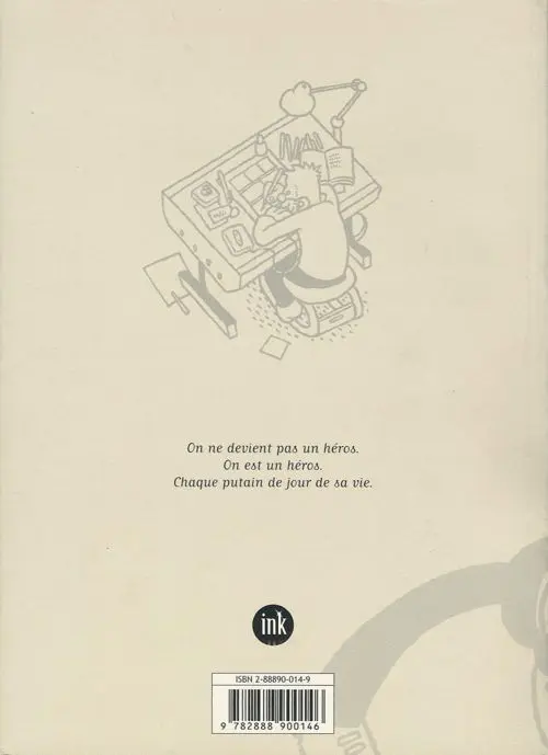 Verso de l'album Héros