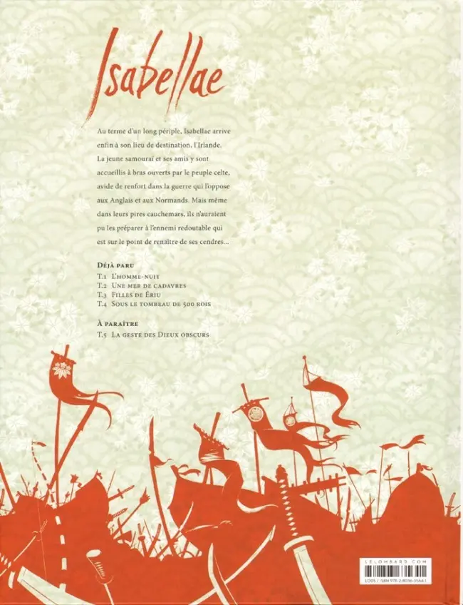 Verso de l'album Isabellae Tome 4 Sous le tombeau de 500 rois