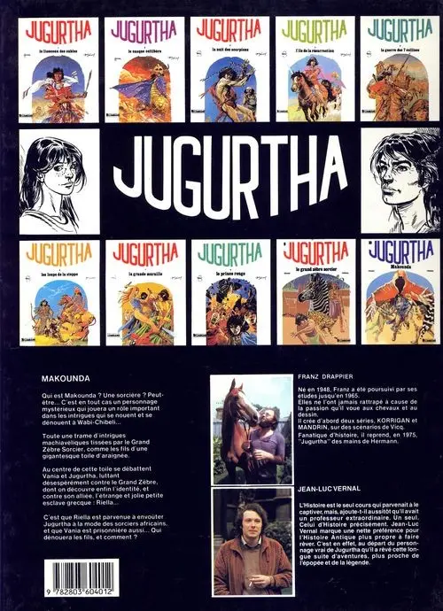 Verso de l'album Jugurtha Tome 10 Makounda