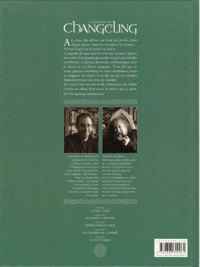 Verso de l'album La Légende du Changeling Tome 5 La nuit Asraï