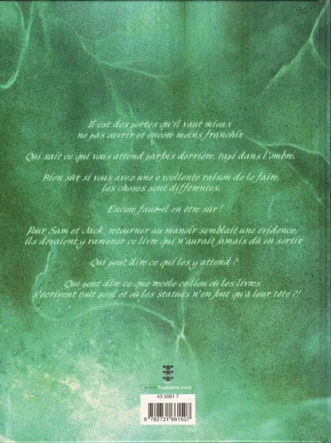 Verso de l'album Le Livre de... Tome 2 Le Livre de Sam