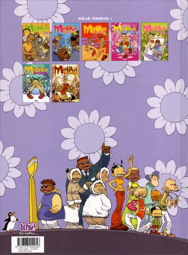 Verso de l'album Malika Secouss Tome 8 C'est du Zouli