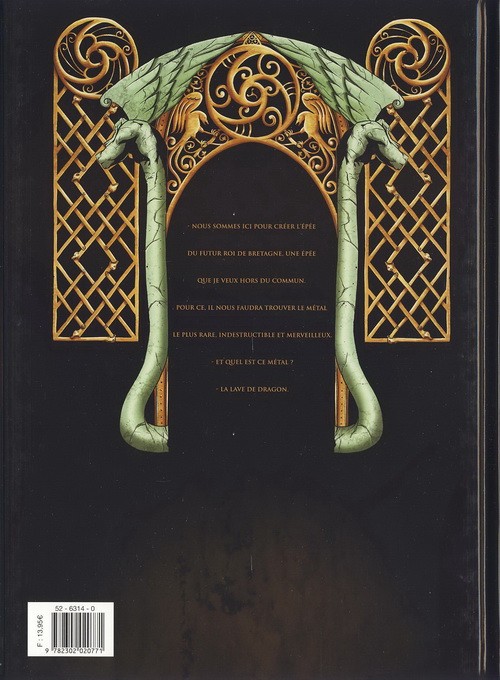 Verso de l'album Merlin - La quête de l'épée Tome 5 Les Dames du lac de feu