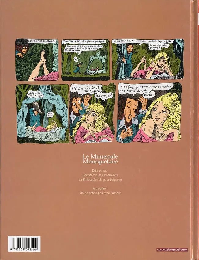 Verso de l'album Le Minuscule mousquetaire Tome 2 La Philosophie dans la baignoire