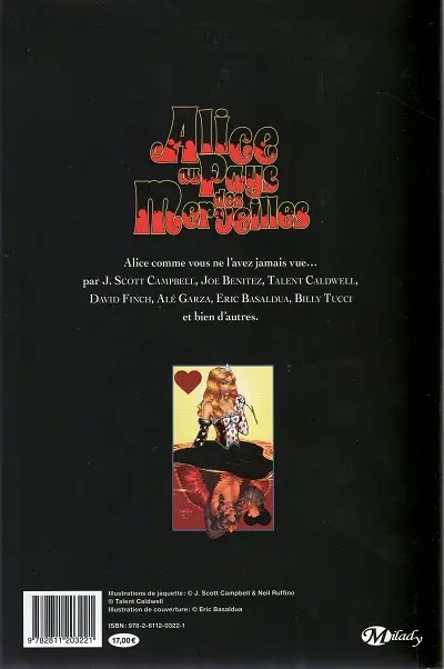 Verso de l'album Alice au pays des merveilles - Artbook