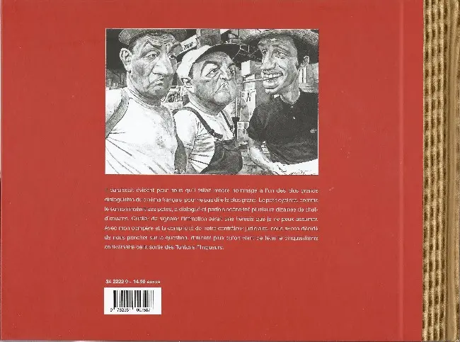 Verso de l'album Audiard éparpillé façon puzzle Tome 1