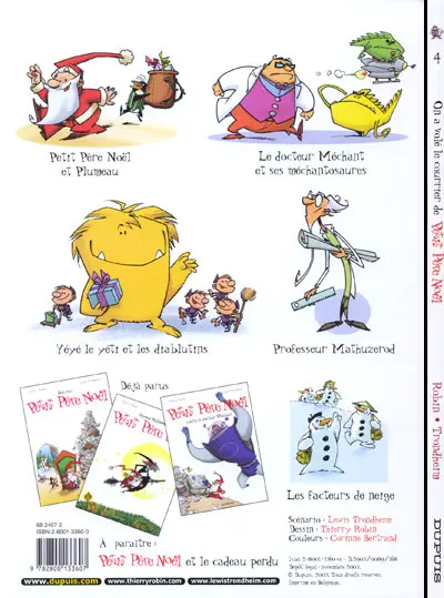 Verso de l'album Petit Père Noël Tome 4 On a volé le courrier de Petit Père Noël