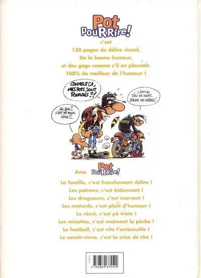 Verso de l'album Pot pour rire! Spécial Joe Bar Team