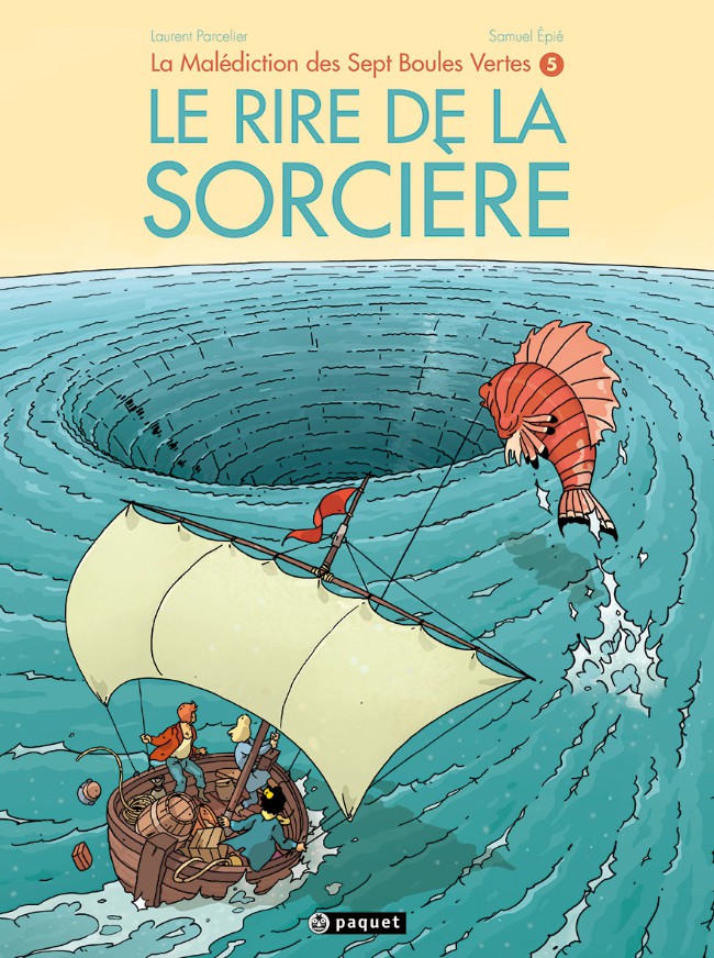 Couverture de l'album La Malédiction des sept boules vertes Tome 5 Le rire de la sorcière