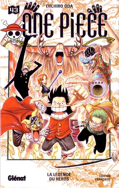 Couverture de l'album One Piece Tome 43 La légende du héros