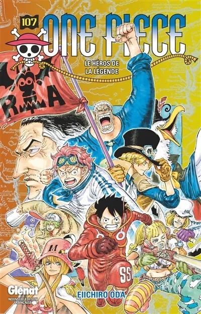 Couverture de l'album One Piece Tome 107 Le héros de la légende