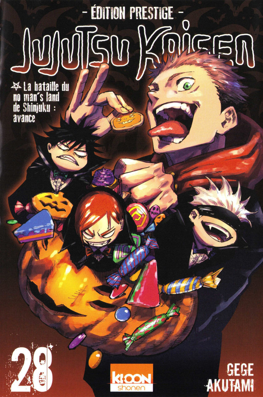 Couverture de l'album Jujutsu Kaisen 28 La bataille du no man's land de Shinjuku : avance