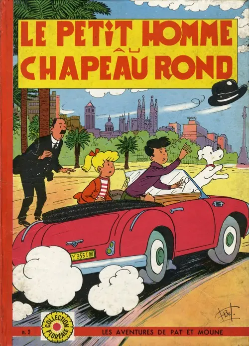 Couverture de l'album Pat et Moune Fleurus Editions N° 2 Le petit homme au chapeau rond