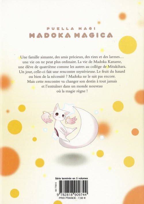 Verso de l'album Puella Magi Madoka Magica 1