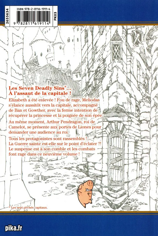 Verso de l'album Seven Deadly Sins 9