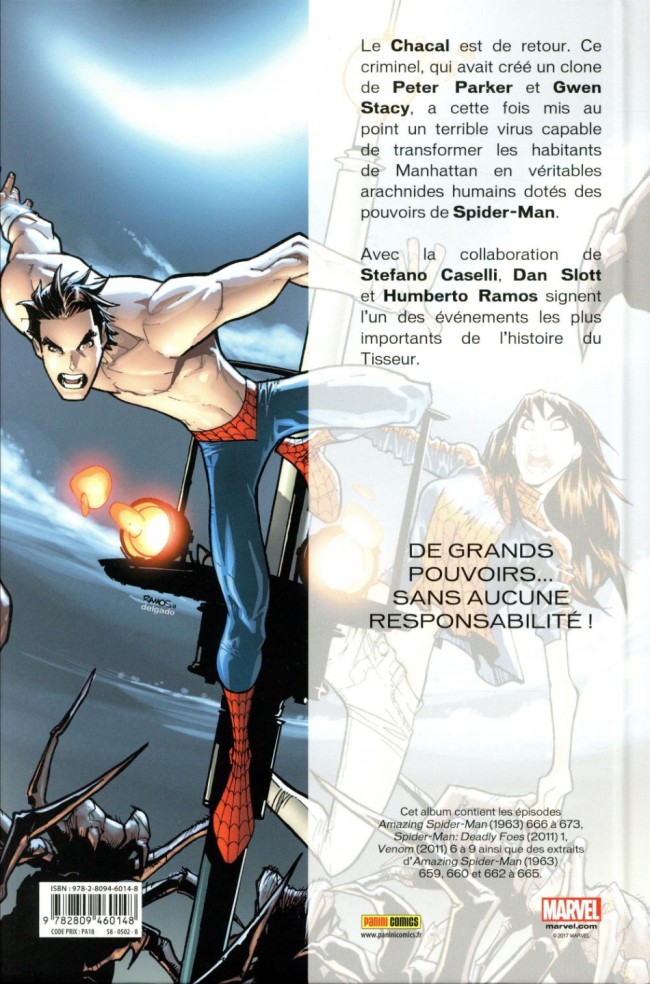 Verso de l'album Spider-Man : Spider-Island