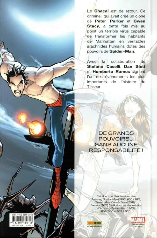 Verso de l'album Spider-Man : Spider-Island