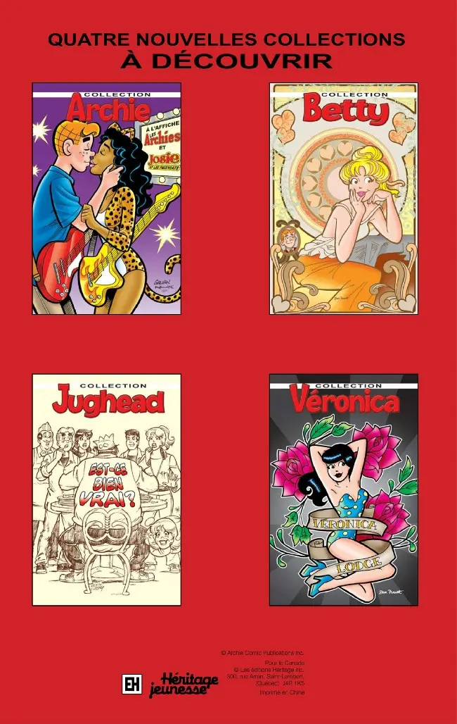Verso de l'album Archie Collection Tome 3 Tout commence par un baiser