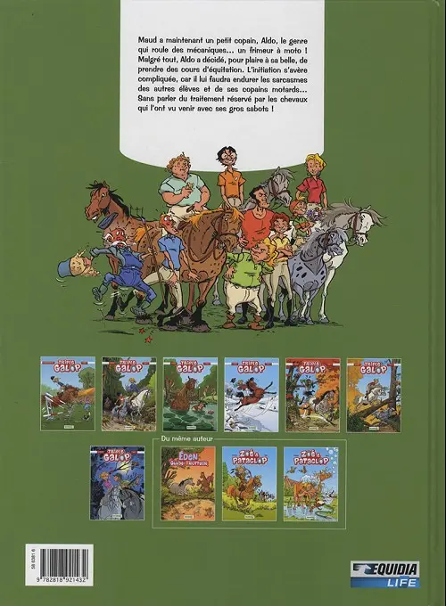 Verso de l'album Triple galop Tome 7