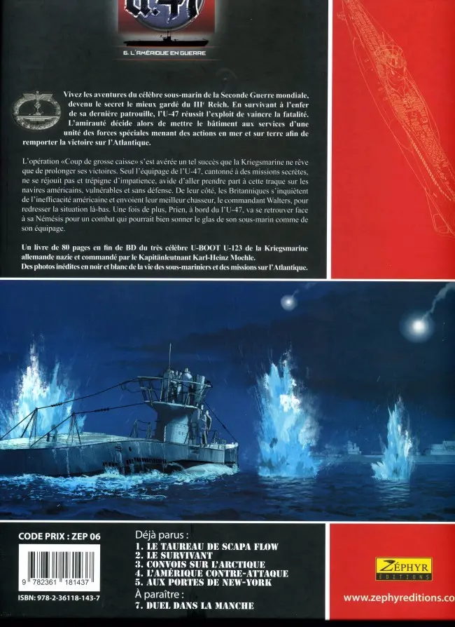 Verso de l'album U.47 Tome 6 L'Amérique en guerre