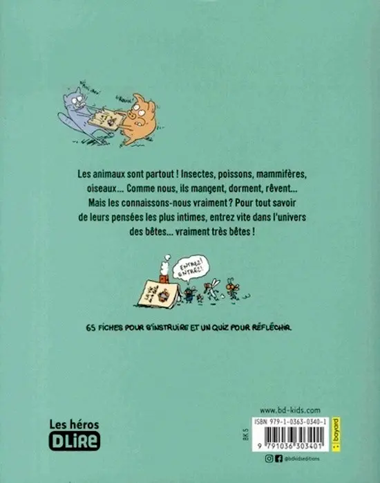 Verso de l'album La Vie des très bêtes