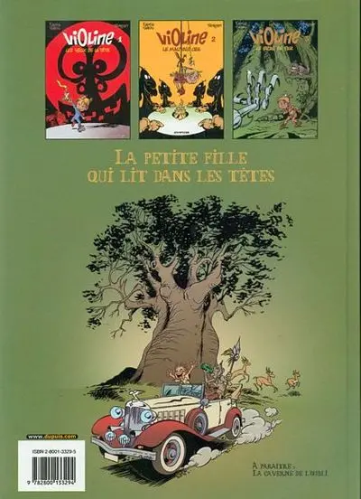 Verso de l'album Violine Tome 3 Le bras de fer