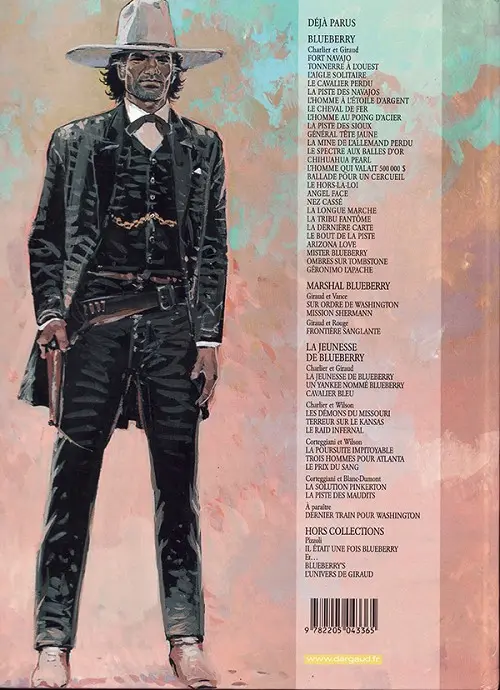 Verso de l'album Blueberry Tome 8 L'homme au poing d'acier