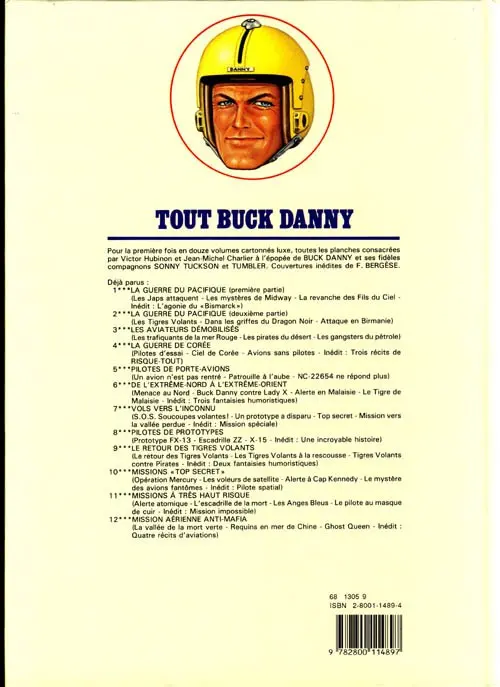Verso de l'album Tout Buck Danny Tome 10 Missions Top secret