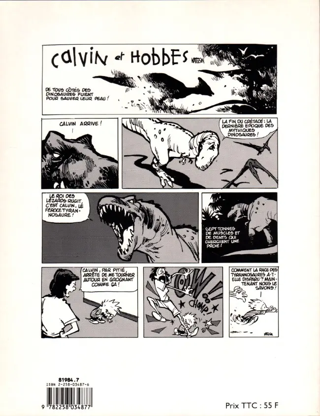 Verso de l'album Calvin et Hobbes Tome 4 Debout, tas de nouilles !