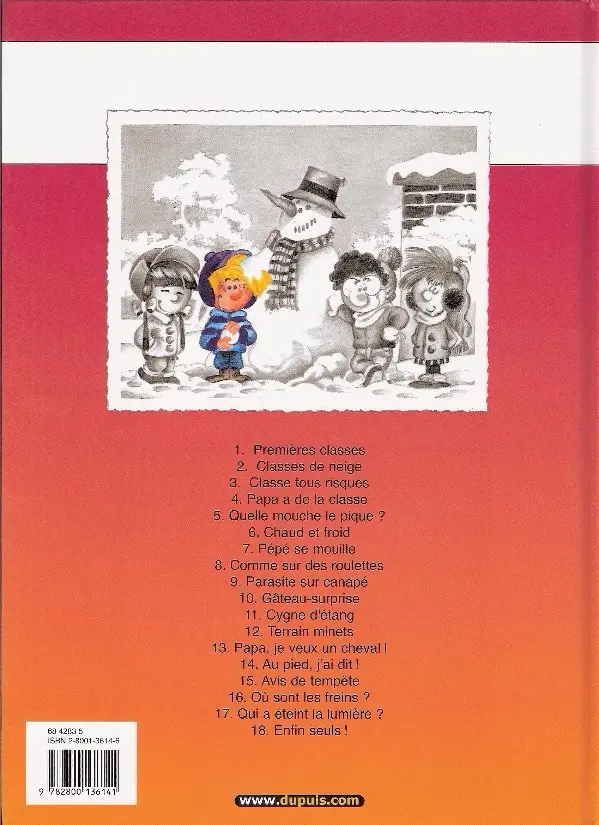 Verso de l'album Cédric Tome 8 Comme sur des roulettes