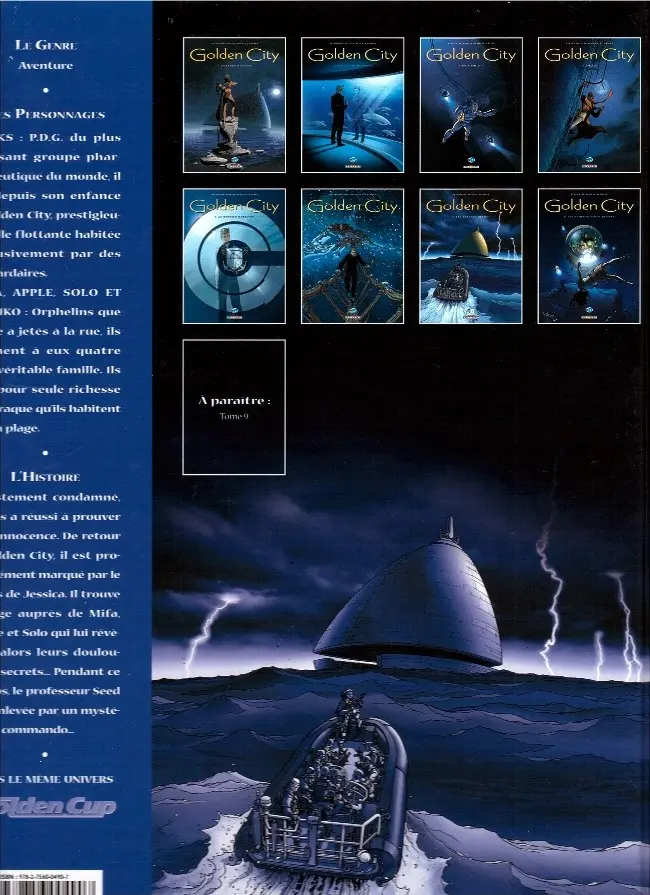 Verso de l'album Golden City Tome 7 Les enfants perdus
